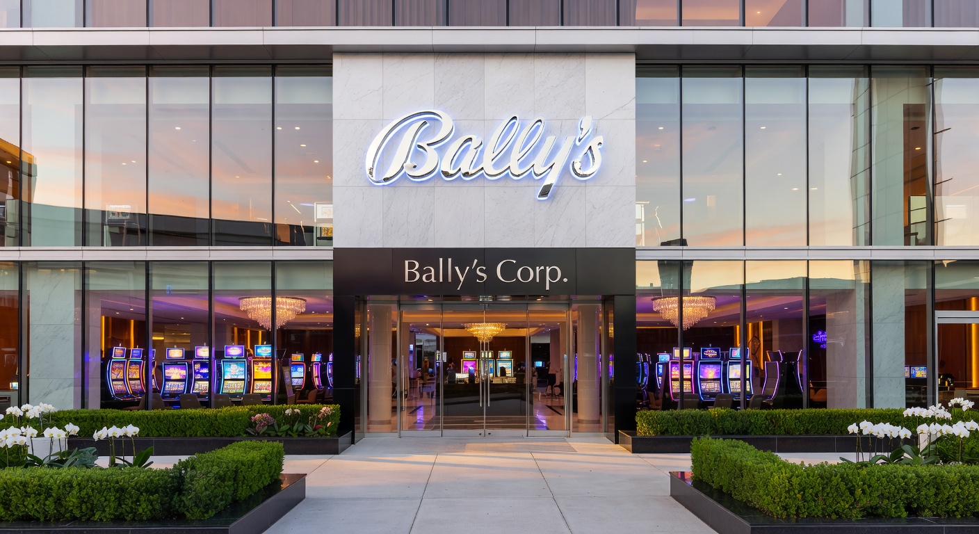 Financial charts illustrating Bally’s Corp. Q1 2026 debt reduction and revenue increase
